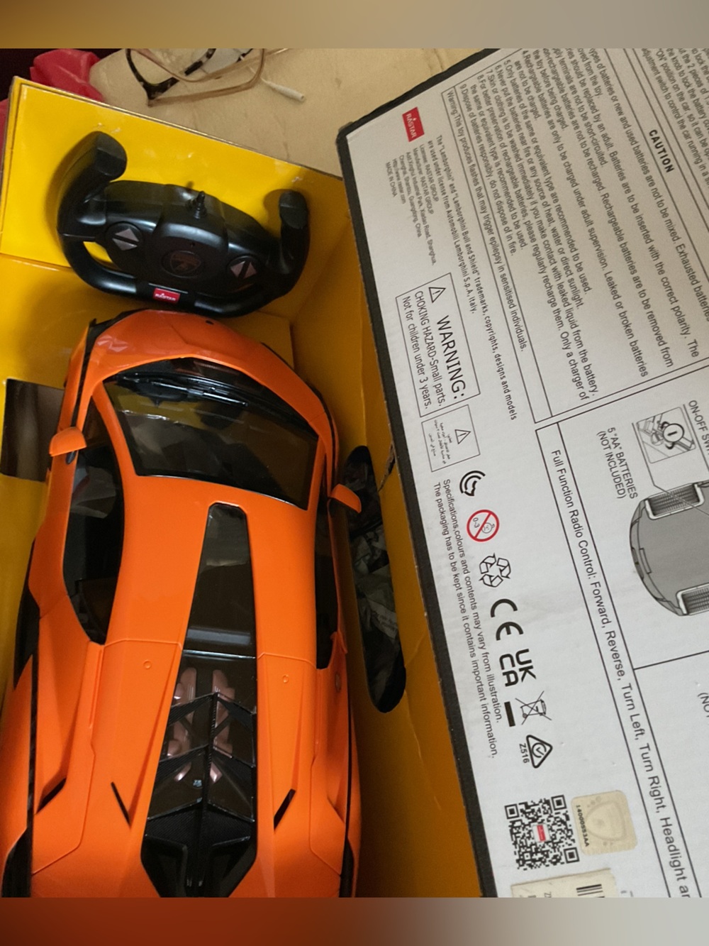 Orange Remote Control Sports Car Toy with Easy Steering Siรกn FPK model